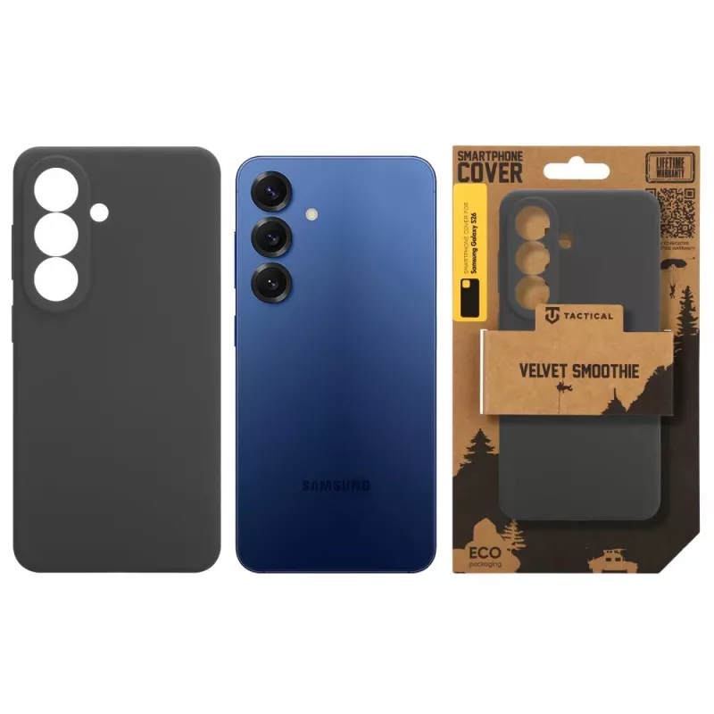 Tactical Back Cover Velvet Smoothie voor Samsung Galaxy S26 - Midnight Black
