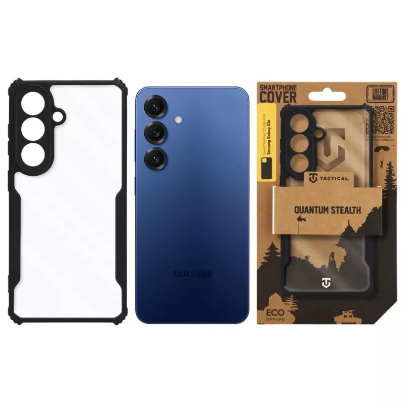 Tactical Back Cover Quantum Stealth Galaxy S26 transparant/zwart