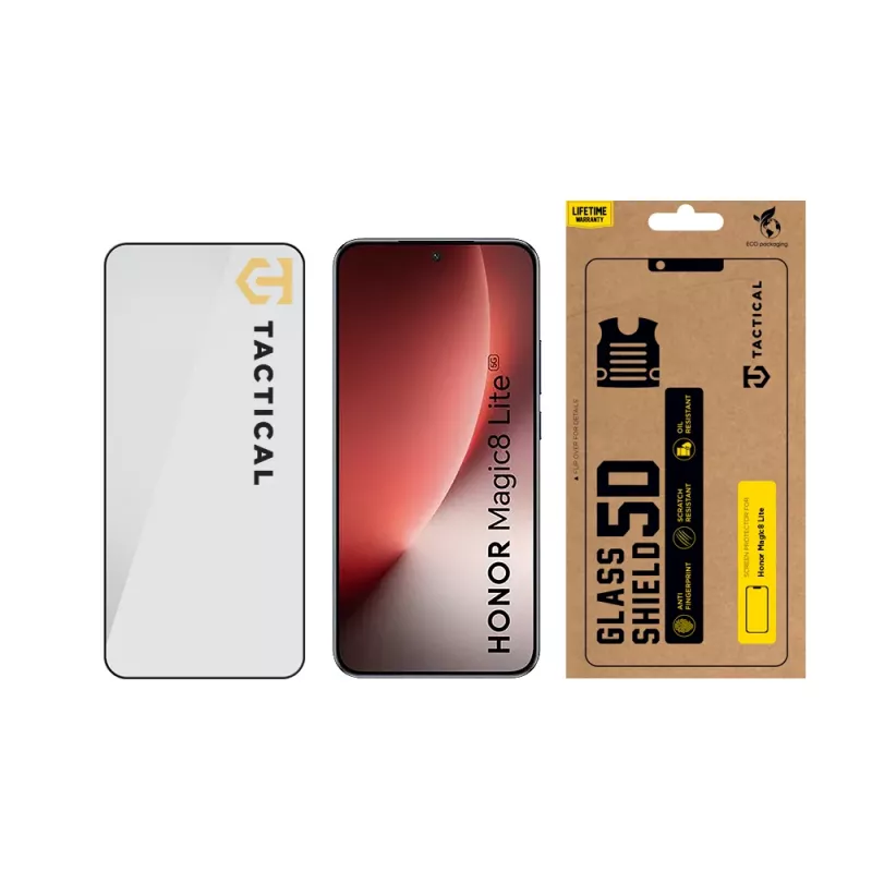 Tactical Glass Shield 5D voor Magic8 Lite zwart