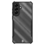 Tactische achterkanthoes Quantum Stealth Galaxy A57 transparant/zwart