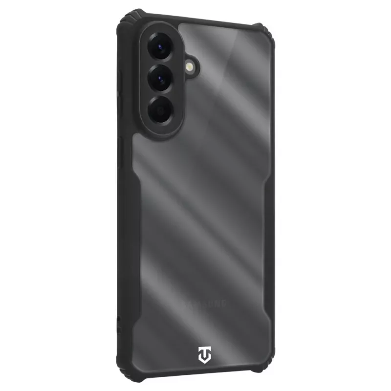 Tactische achterkanthoes Quantum Stealth Galaxy A57 transparant/zwart