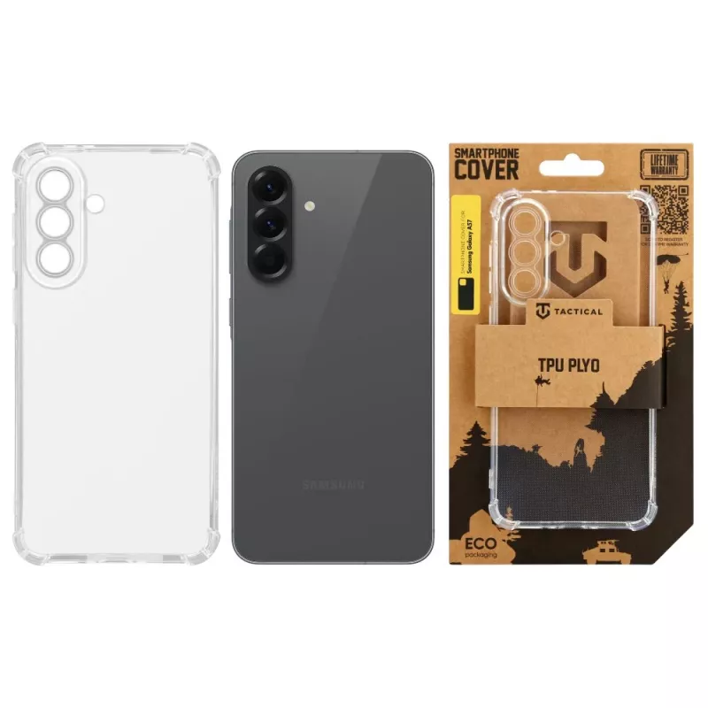 Tactical Back Cover TPU Plyo voor Samsung Galaxy A57 transparant
