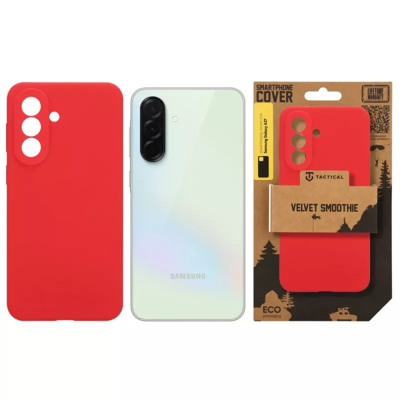 Tactical Back Cover Velvet Smoothie voor Samsung Galaxy A37 - Chilli Red