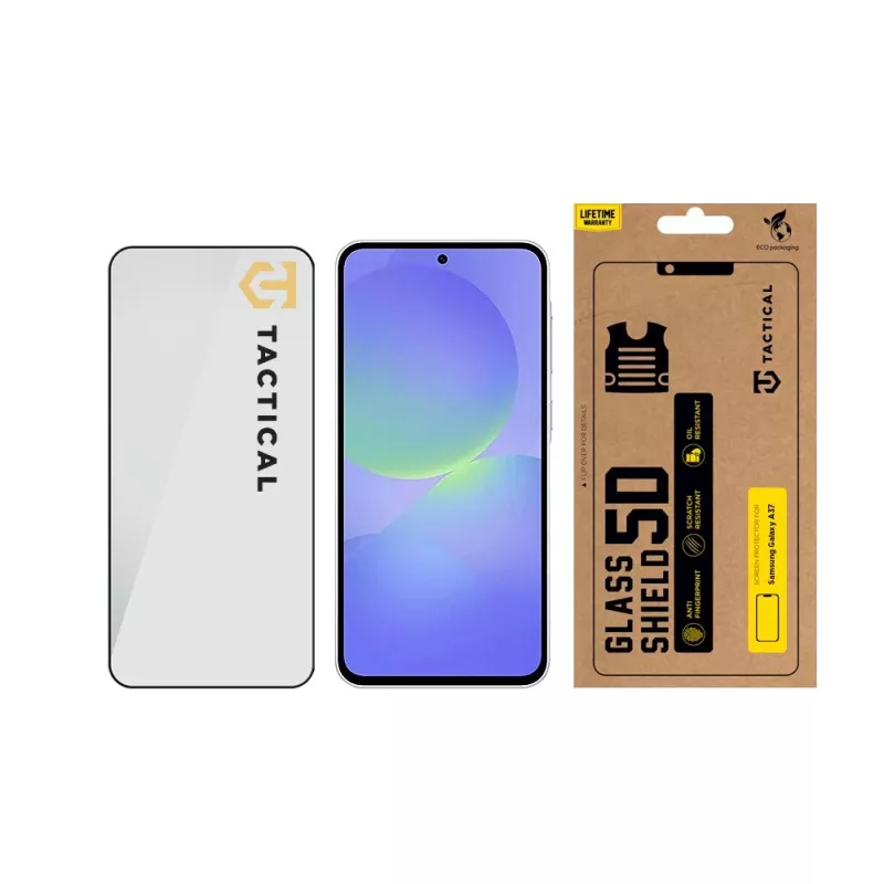 Tactical Glass Shield 5D voor Galaxy A37 zwart