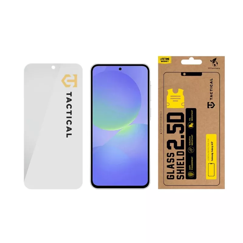 Tactical Glass Shield 2.5D displayschermfolie van gehard glas voor Samsung Galaxy A37 - helder