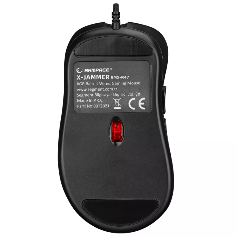 Rampage X-JAMMER V2 RGB gaming-muis 12800 DPI 1kHz macro