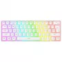 Rampage Radiant K11 60% mechanisch gaming-toetsenbord, wit, blue switch, RGB