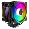Rampage Octagon C60 CPU-luchtkoeler, dual tower, 2x120mm ARGB-ventilatoren, 1800RPM, LGA 1700/AM5