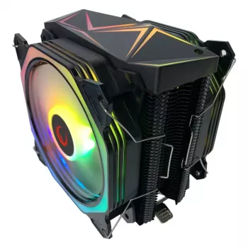 Rampage Octagon C60 CPU-luchtkoeler, dual tower, 2x120mm ARGB-ventilatoren, 1800RPM, LGA 1700/AM5