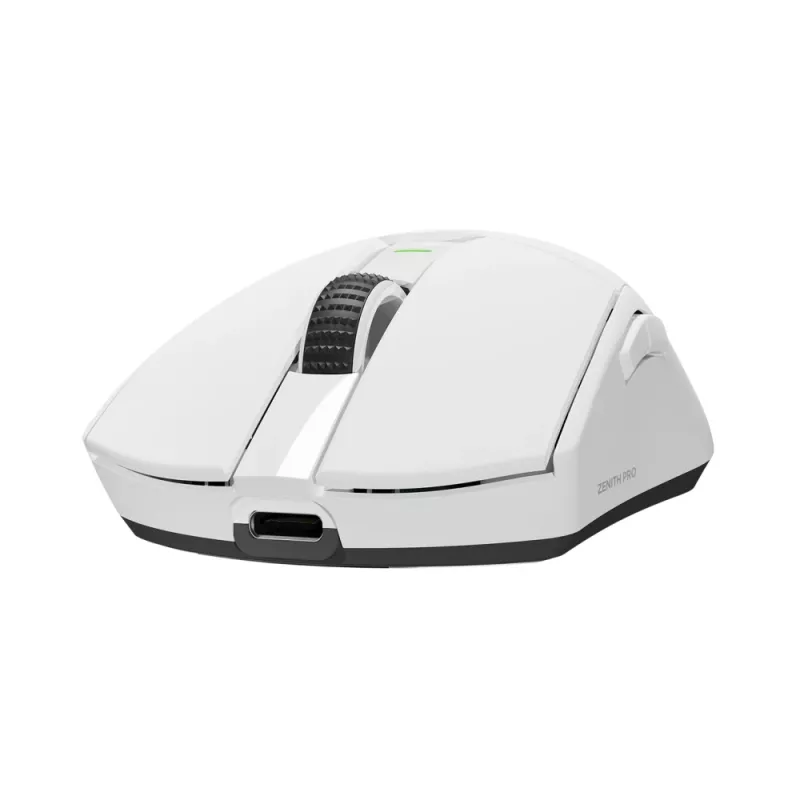Rampage Zenith Pro draadloze gaming-muis 26000 DPI wit + 4KHz-ontvanger PAW3395 BT 5.2