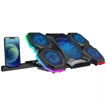 Rampage X-RANGER 9-17 RGB verstelbare laptop-koelpad