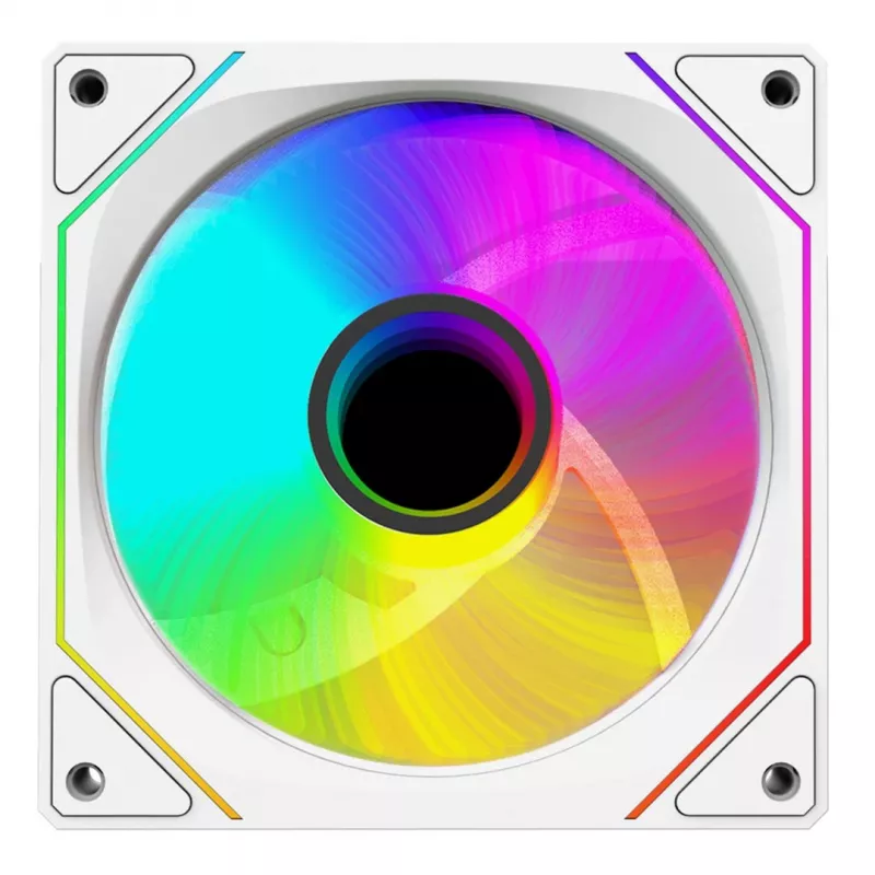 Rampage 120mm 1800RPM Infinite Loop ARGB witte PWM behuizingsventilator