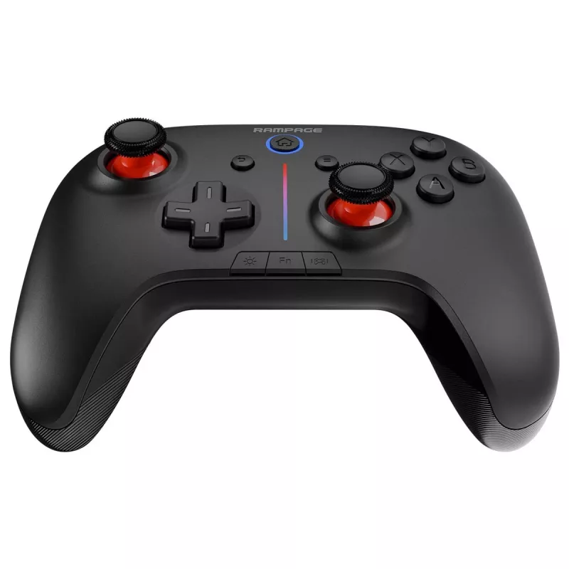 Rampage Hydra Pro Pad draadloze RGB 2.4G Hall Effect-controller met magnetische triggers, zwart