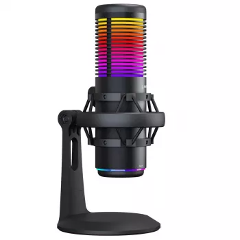Rampage Bemol RGB USB-C gaming-microfoon, zwart