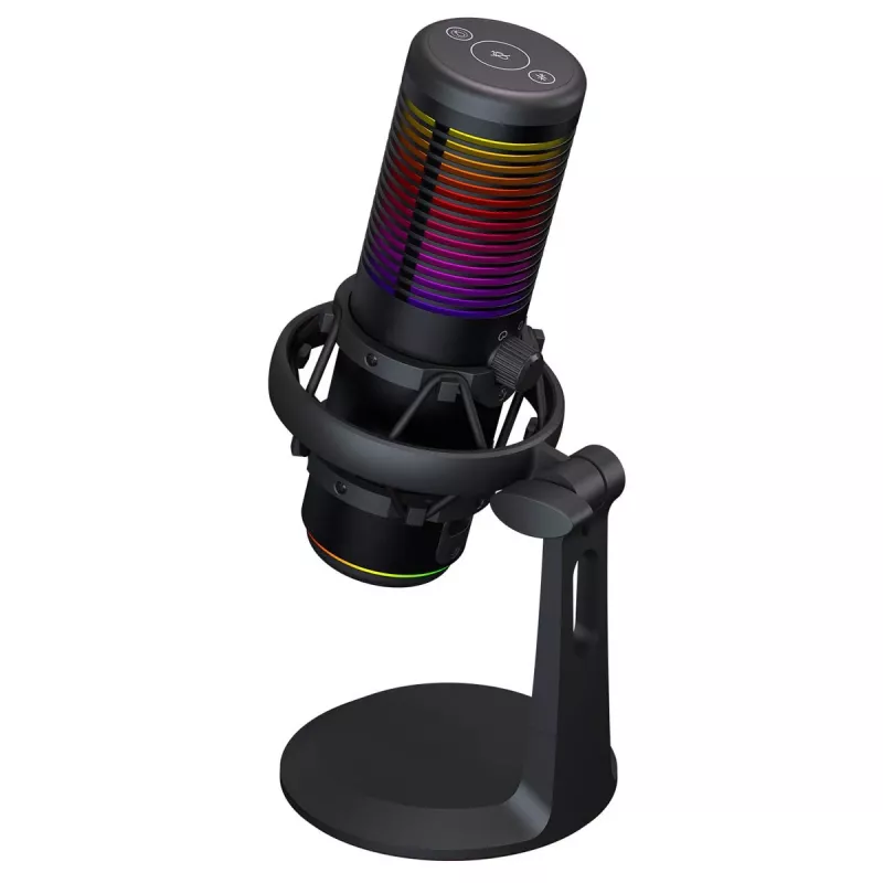Rampage Bemol RGB USB-C gamingmicrofoon, zwart