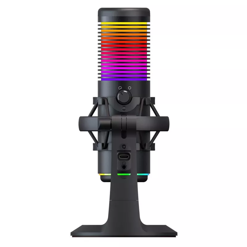 Rampage Bemol RGB USB-C gamingmicrofoon, zwart