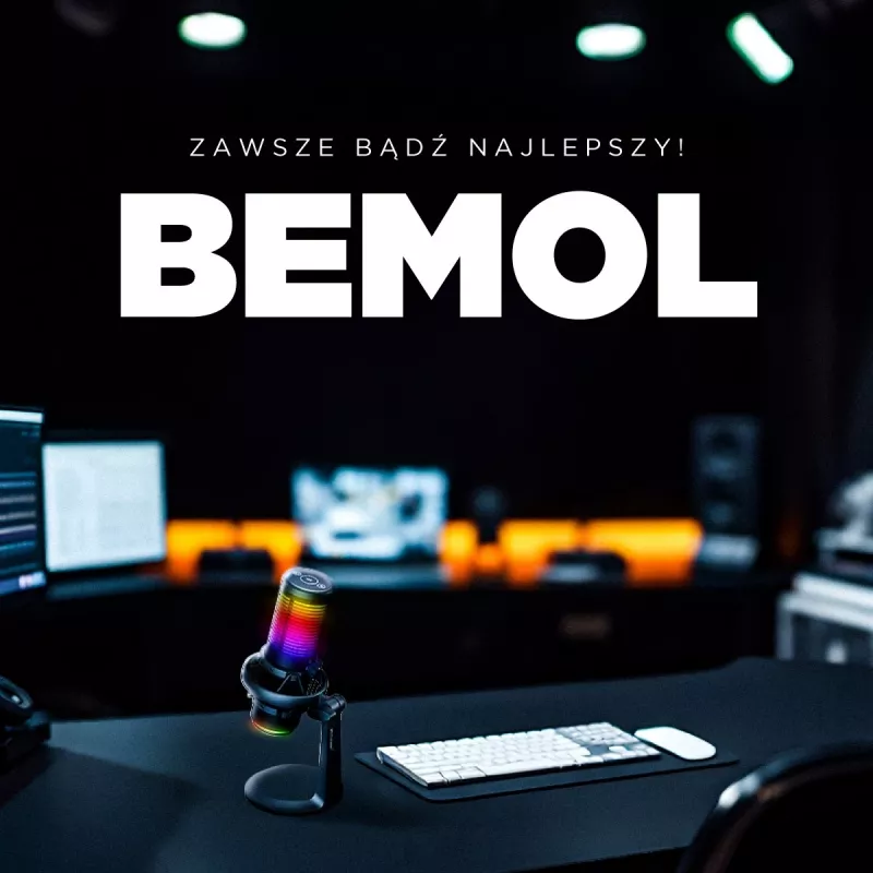 Rampage Bemol RGB USB-C gamingmicrofoon, zwart