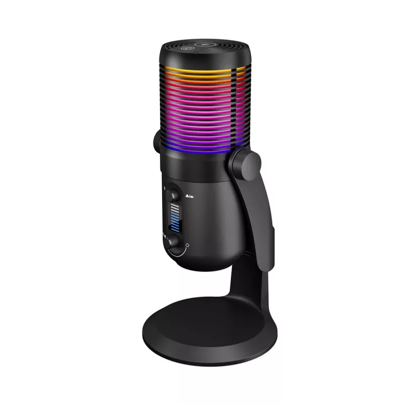 Rampage Diyez RGB USB-C gamingmicrofoon, zwart