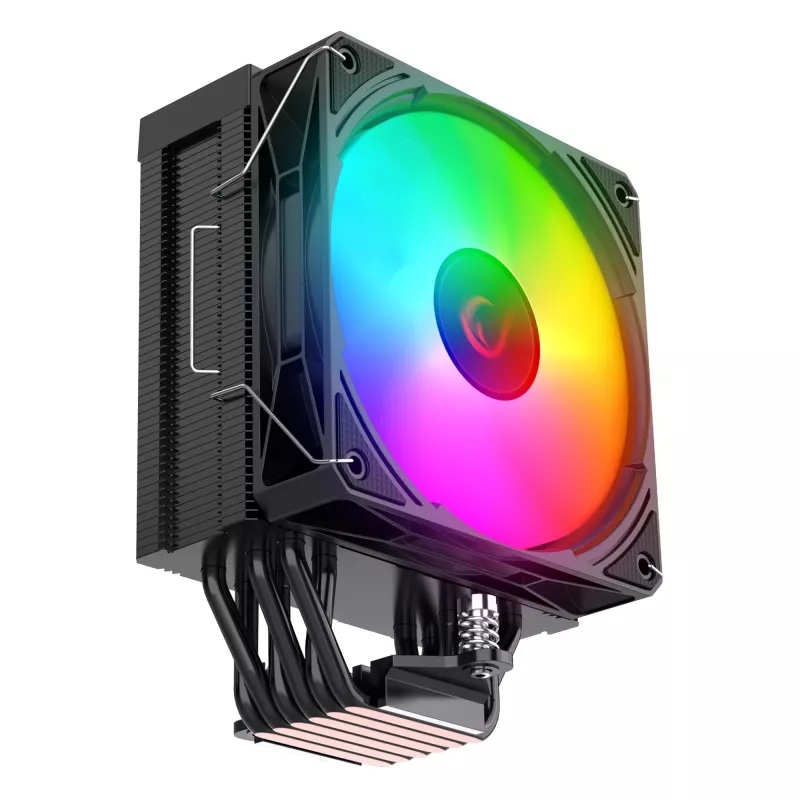 Rampage Octagon C70 CPU-koeler LGA1700/AM5 LCD-ventilator Infinity 120mm ARGB zwart