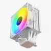 Rampage Octagon C70 CPU-koeler met LCD, 120 mm ARGB-ventilator, AM5/LGA1700, wit