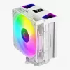 Rampage Octagon C70 CPU-koeler met LCD, 120 mm ARGB-ventilator, AM5/LGA1700, wit