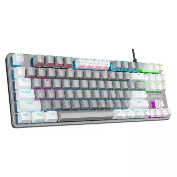 Rampage Snug RGB KRGD Blue mechanisch gaming-toetsenbord, tenkeyless, grijs-wit