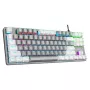 Rampage Snug RGB KRGD Blue mechanisch gaming-toetsenbord, tenkeyless, grijs-wit