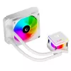 Rampage INFINITE V120 all-in-one vloeistof-CPU-koeler 120mm ARGB, temperatuurweergave, wit