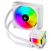 Rampage INFINITE V120 all-in-one vloeistof-CPU-koeler 120mm ARGB, temperatuurweergave, wit