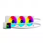 Rampage INFINITE V360 all-in-one vloeistof-CPU-koeler 360mm ARGB, temperatuurweergave, wit