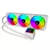 Rampage INFINITE V360 all-in-one vloeistof-CPU-koeler 360mm ARGB, temperatuurweergave, wit