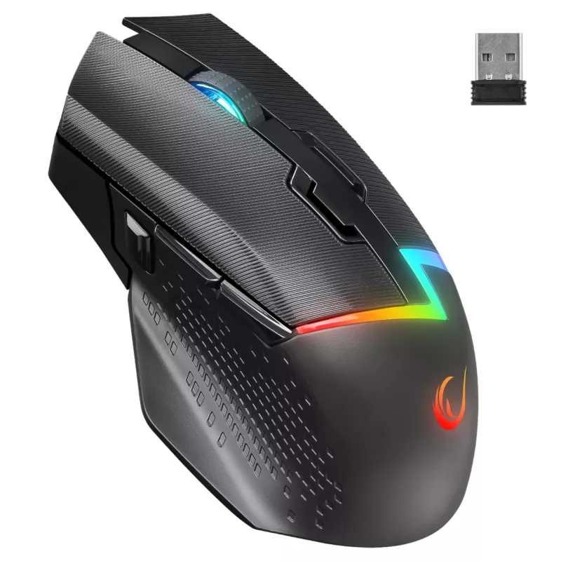Rampage Drop M3 V2 draadloze gaming-muis 24000 DPI 1000 Hz zwart