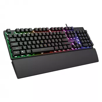 Rampage Fortuna gaming-toetsenbord, muis & muismat set, 12800 DPI, zwart