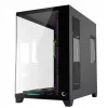 RAMPAGE SEALITE-BLACK mid-tower pc-behuizing met gehard glas, 7x ARGB PWM ventilator, zwart