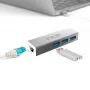 INCA IUSB-03TX USB 3.0 naar Gigabit Ethernet-adapter met USB-C-adapter, 1000Mbit/s, zwart