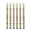 Sakura Pigma Micron fineliner pennen set 6-delig zwart