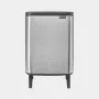 Brabantia BO afvalemmer HI 12 L mat staal vingerafdrukbestendig