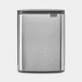 Brabantia BO afvalemmer 12 liter mat staal vingerafdrukbestendig