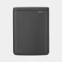 Brabantia BO afvalemmer 12 liter mat Infinite Grey