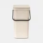 Brabantia Sort & Go afvalemmer Soft Beige 12 L (251726)