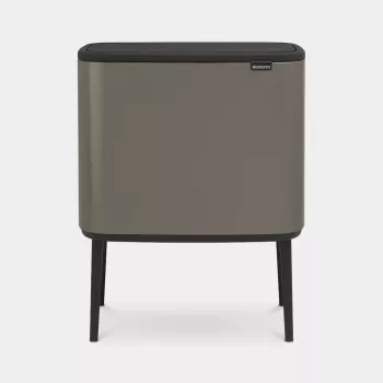 Brabantia Bo Touch Bin 34 L rechthoekig platina kunststof