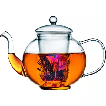 Bredemeijer Verona theepot 1,5L borosilicaatglas met roestvrijstalen theefilter 1466