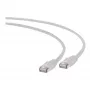 Gembird PP6A-LSZHCU-0.5M Cat6a SFTP LSZH patchkabel, RJ45, 0,5 m, grijs