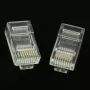 Gembird LC-8P8C-002/50 RJ-45 modulaire stekker, transparant, verguld, 50-pack