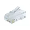 Gembird LC-8P8C-002/50 RJ-45 modulaire stekker, transparant, verguld, 50-pack