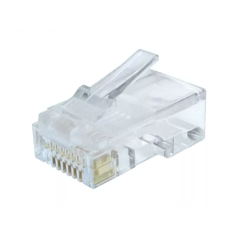 Gembird LC-8P8C-002/50 RJ-45 modulaire stekker, transparant, verguld, 50-pack
