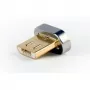 Gembird Cablexpert USB 2.0 Magnetic USB naar Micro-USB Type B adapter - zwart