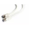 Gembird Cablexpert FTP Cat.6 patchkabel, RJ45 stekker – RJ45 stekker, folieafgeschermd, 0,5 m, wit (PP6-0.5M/W)