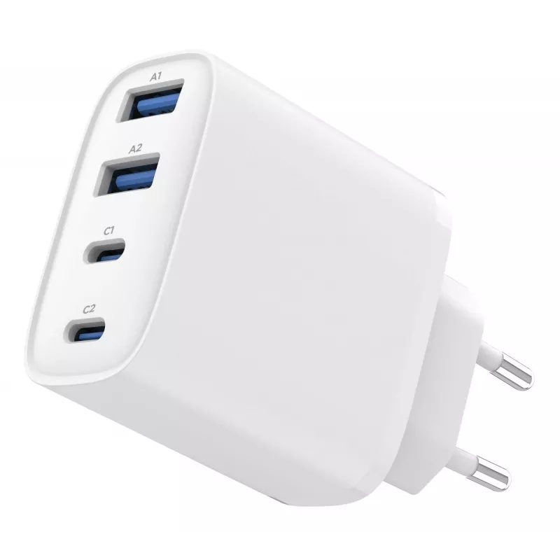 GEMBIRD TA-UC-2A2C-PD40-01-W GaN USB PD 4-poorts lader, 40 W, wit