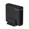 Gembird TA-UC-2A4C-PD240-01-BK 6-poorts USB-lader 240W GaN zwart